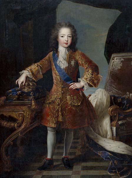 Circle of Pierre Gobert Portrait of King Louis XV of France as child France oil painting art